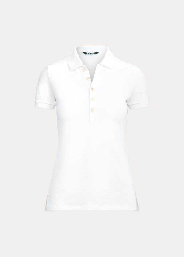 Ralph Lauren Piqué Polo Shirt Dame Danmark (DNOEF3176)